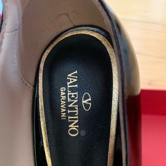 Valentino 165MM TAN-GO POINTED patent leather pumps. - Picture 5 of 13